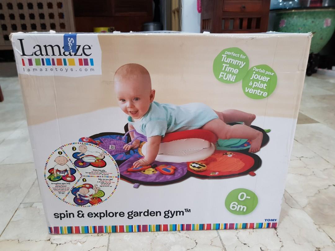 tomy lamaze spin and explore garden gym