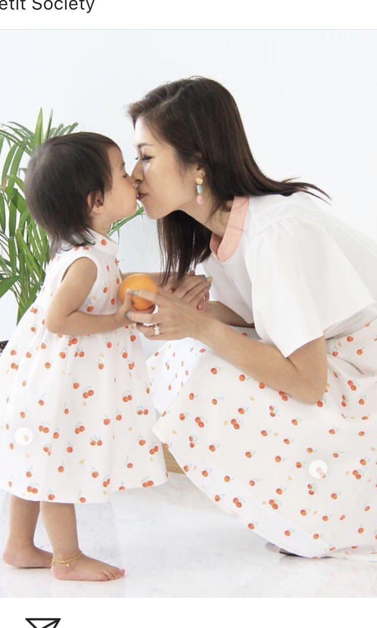 Le Petit Society CNY 2019 Mandarin Orange Series Mother Sz S Daughter Sz 5y Dresses Women s Fashion Muslimah Fashion Dresses on Carousell