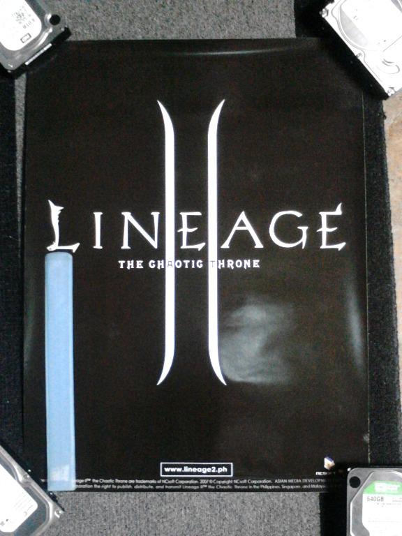 Lineage Online Game Posters (Category: Raw Singles) located in Paranaque City. Submitted by otakuri (Listing ID 237315848, Image 2). Description: Kamael - 1199 The Chaotic Throne {Black} 1199 - Authentic Online Game Posters. - Never been used. Great condition. What you see is what you get. Check the ruler in the pic to know the size. - Poster will be folded for easy storage & shipping. - Meet up at Sucat Paranaque, (other places like Alabang Fest