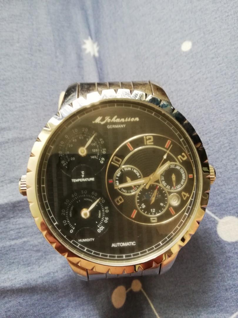 M Johansson Automatic Large Watch Men S Fashion Watches On Carousell