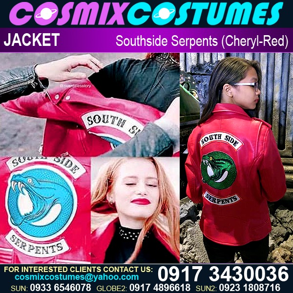 Southside Serpents Red Jacket  Cheryl Blossom Serpent Jacket