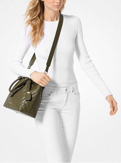 Blakely medium quilted on sale leather bucket bag