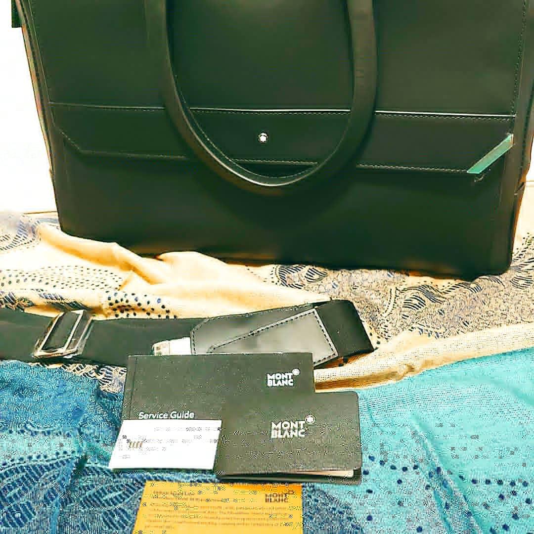 萬寶龍Mont Blanc Briefcase, 男裝, 袋, 公事包 Carousell