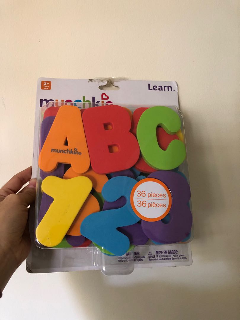 Munchkin learn bath letters & numbers, Babies & Kids, Infant Playtime ...