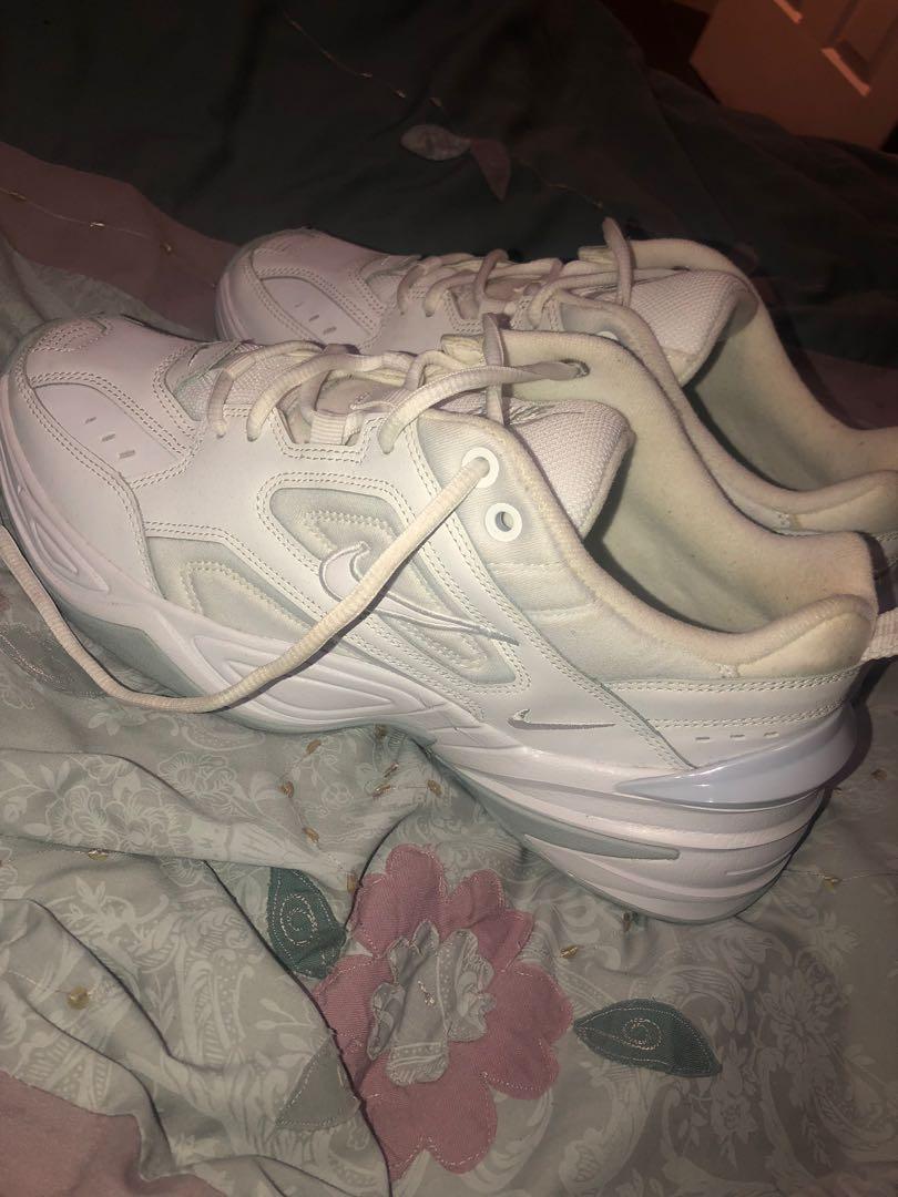 nike triple white m2k tekno trainers womens
