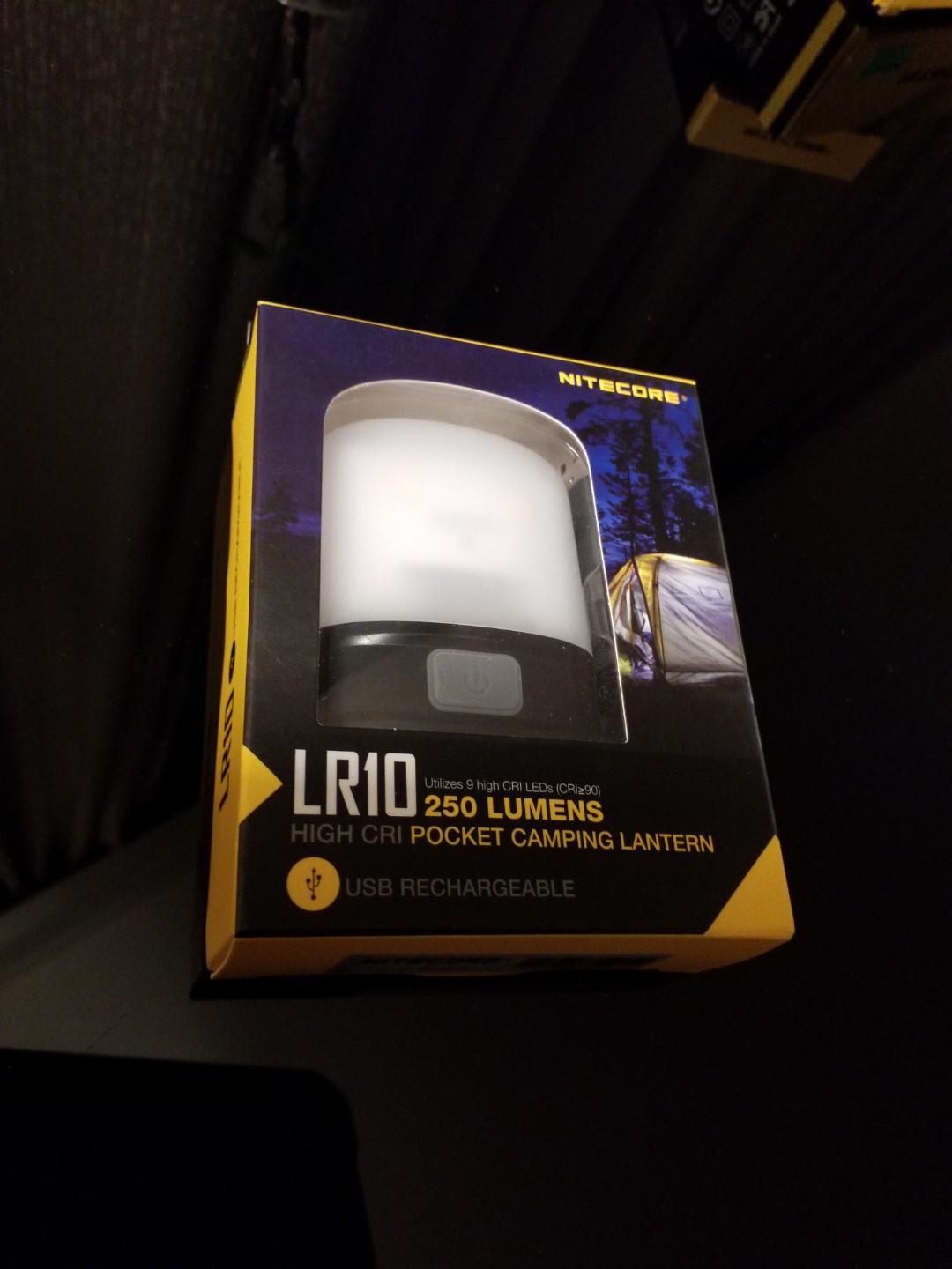 Nitecore LR10 9 x High CRI LEDs Rechargeable Camping Lantern Black