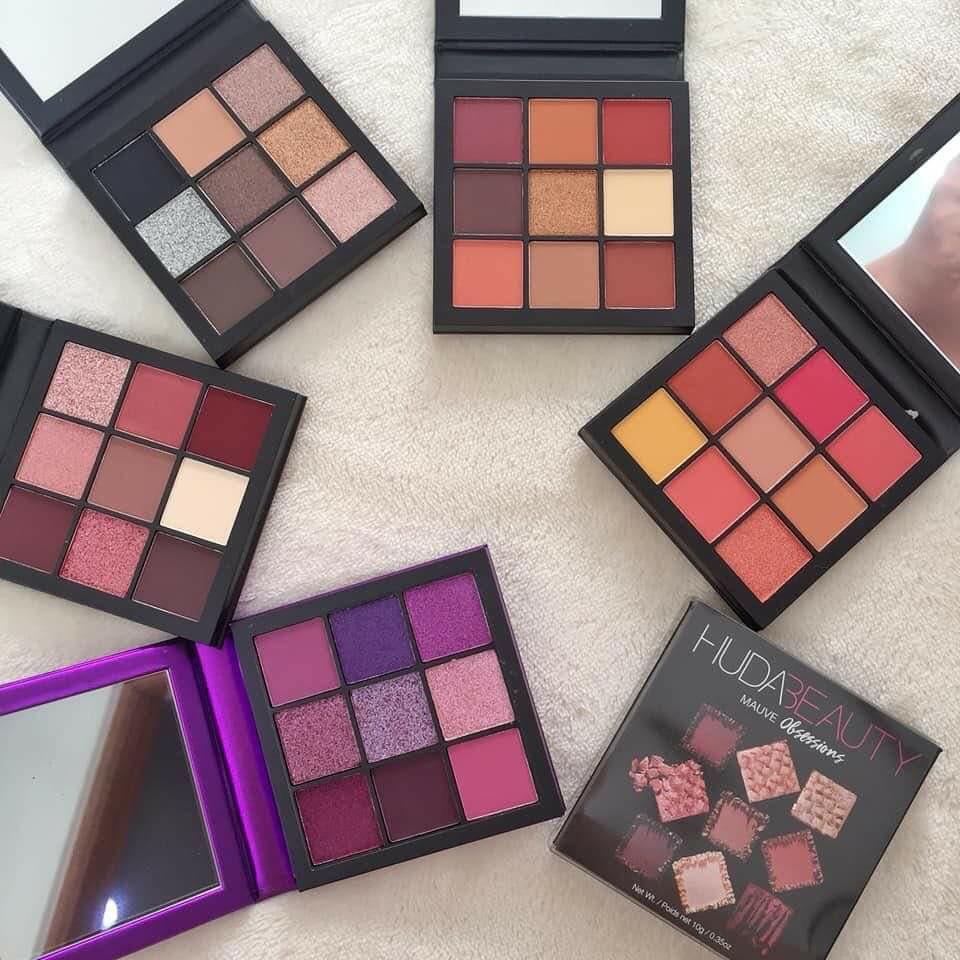 Huda Beauty Obsessions Eyeshadow Palette (Category: Makeup) located in Manila. Submitted by savie316 (Listing ID 237378624, Image 3). Description: 100% Original from USA Available shades •Smokey •Coral •Mauve •Topaz •Amethyst •Warm Brown.
