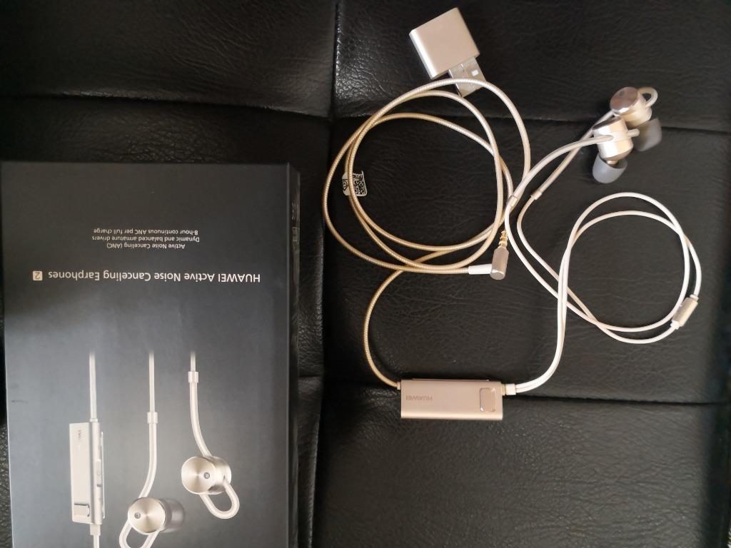 original huawei active noise canceling earphone am185 am180 earphones hifi with remote micphone fo