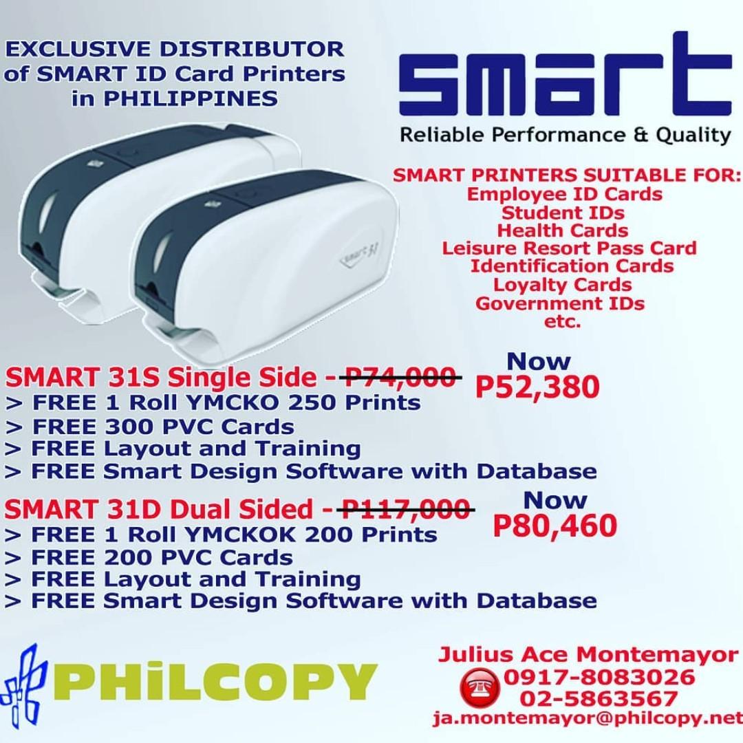 Pvc Id Card Printer September Promo Electronics Printers Scanners On Carousell