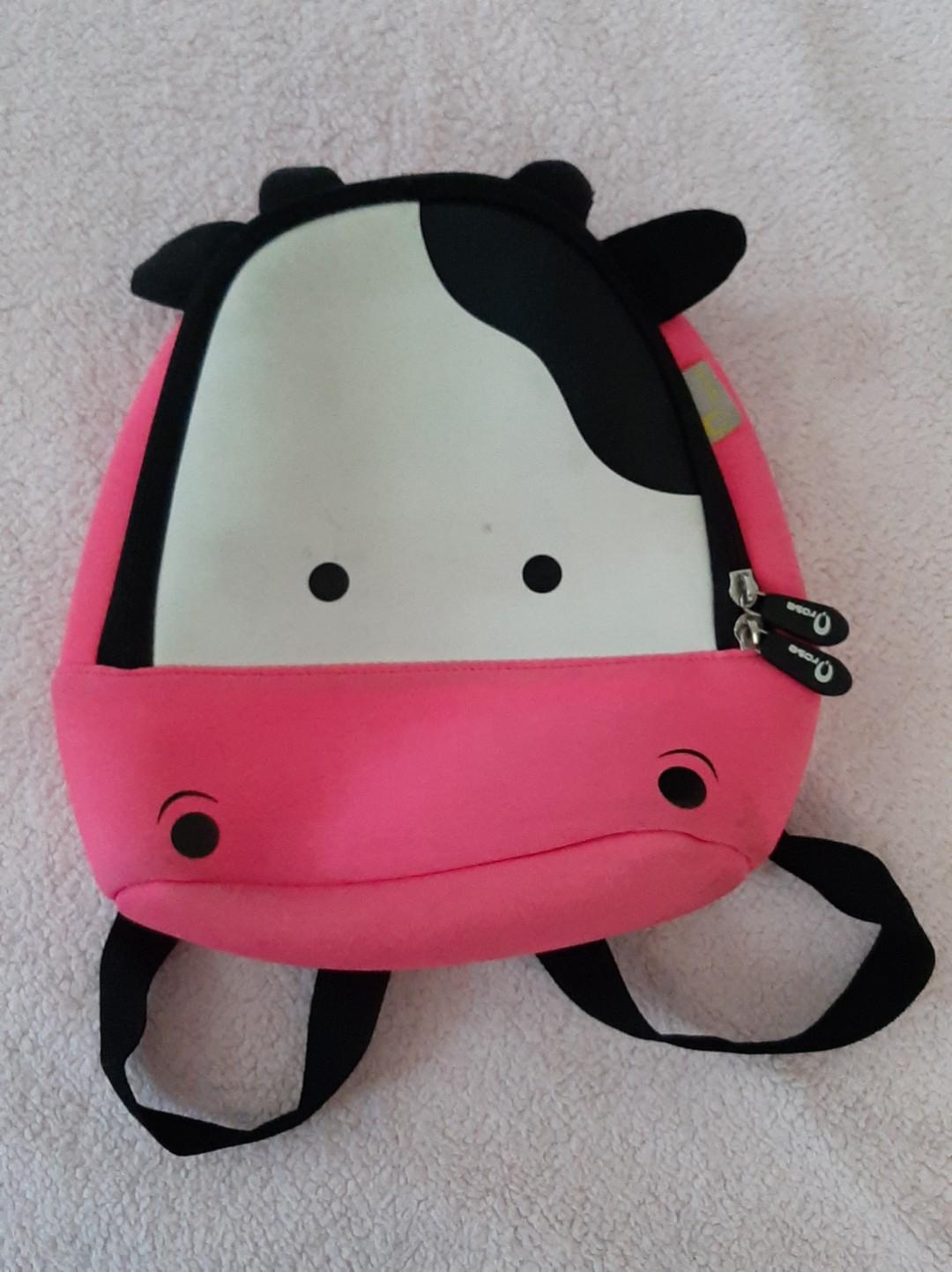 QRose Toddler 3D Cow Bag (Category: Diaper Bags & Wetbags) located in Mandaluyong City. Submitted by stellarstuffandshop (Listing ID 237349480, Image 1). Description: Selling this cute 3D bag by QRose Needs cleaning PM for details.