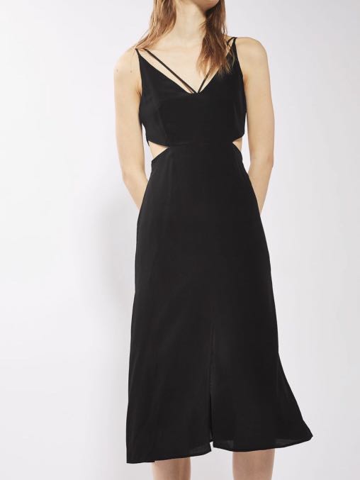 Topshop black hotsell cut out dress
