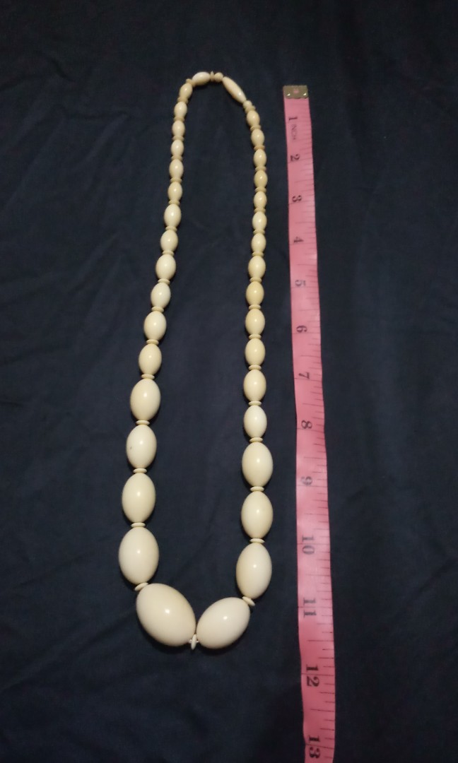 Vintage ivory necklace Women s Fashion Jewelry Organizers