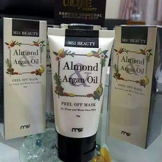 Almond Argan Oil MSI - M51 Beauty - Peel Off Mask for Clean and Moist Face Skin 50gr