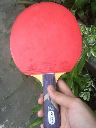 Tournament used table tennis racket