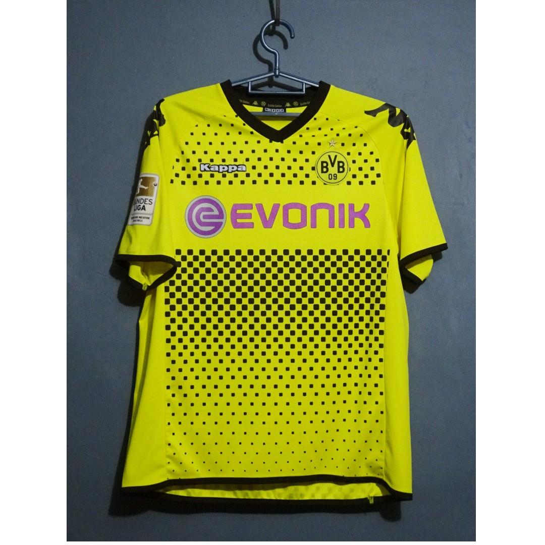 11 12 Bvb波衫 23 Kagawa Shinji 香川真司德甲金章dortmund Kappa球衣 運動產品 運動衫 Carousell