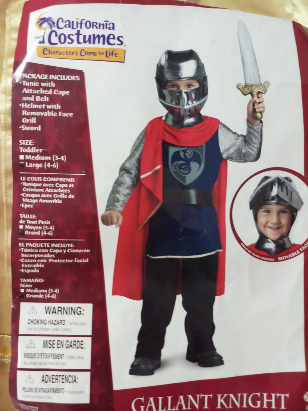 4 6 Years Old Gallet Knight Costume From Us Babies Kids Boys Apparel 4 To 7 Years On Carousell
