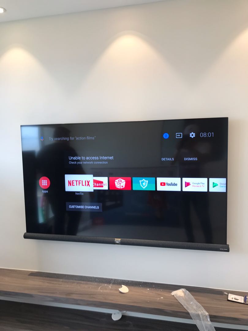 65 Android TV TCL 4K with Harman kardon Soundbar Limited Edition