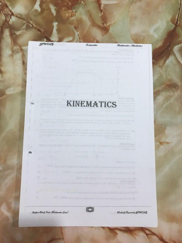 A Level Mathematics Paper 4 Mechanics 1 (M1) 9709 Solved Topical Past ...