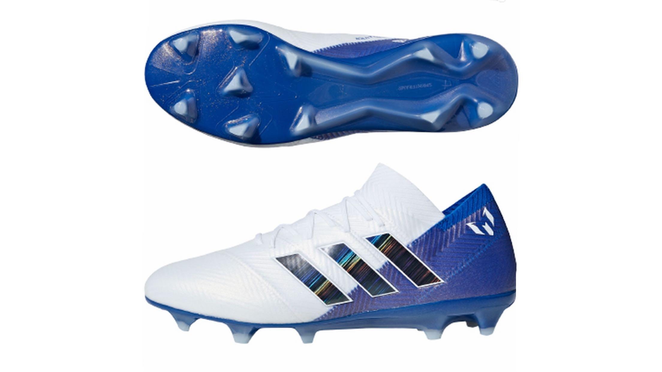 Adidas Soccer Boots/Cleats, Adidas Nemeziz Messi 18.1 FG, Sports Equipment,  Sports u0026 Games, Racket u0026 Ball Sports on Carousell