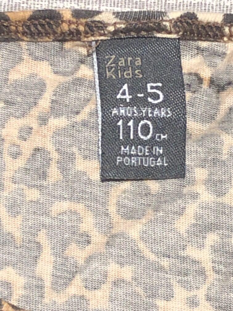 Animal Print Zara Kids Top Babies Kids Girls Apparel 4 To 7 Years On Carousell