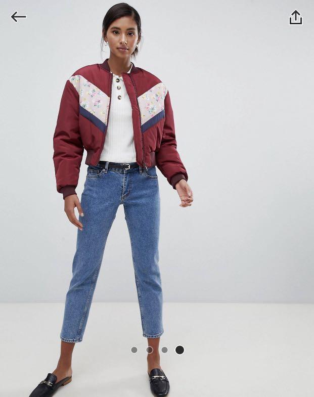 Asos floral bomber jacket on sale