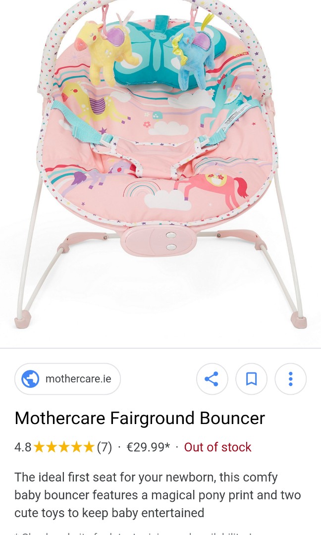 unicorn bouncer chair
