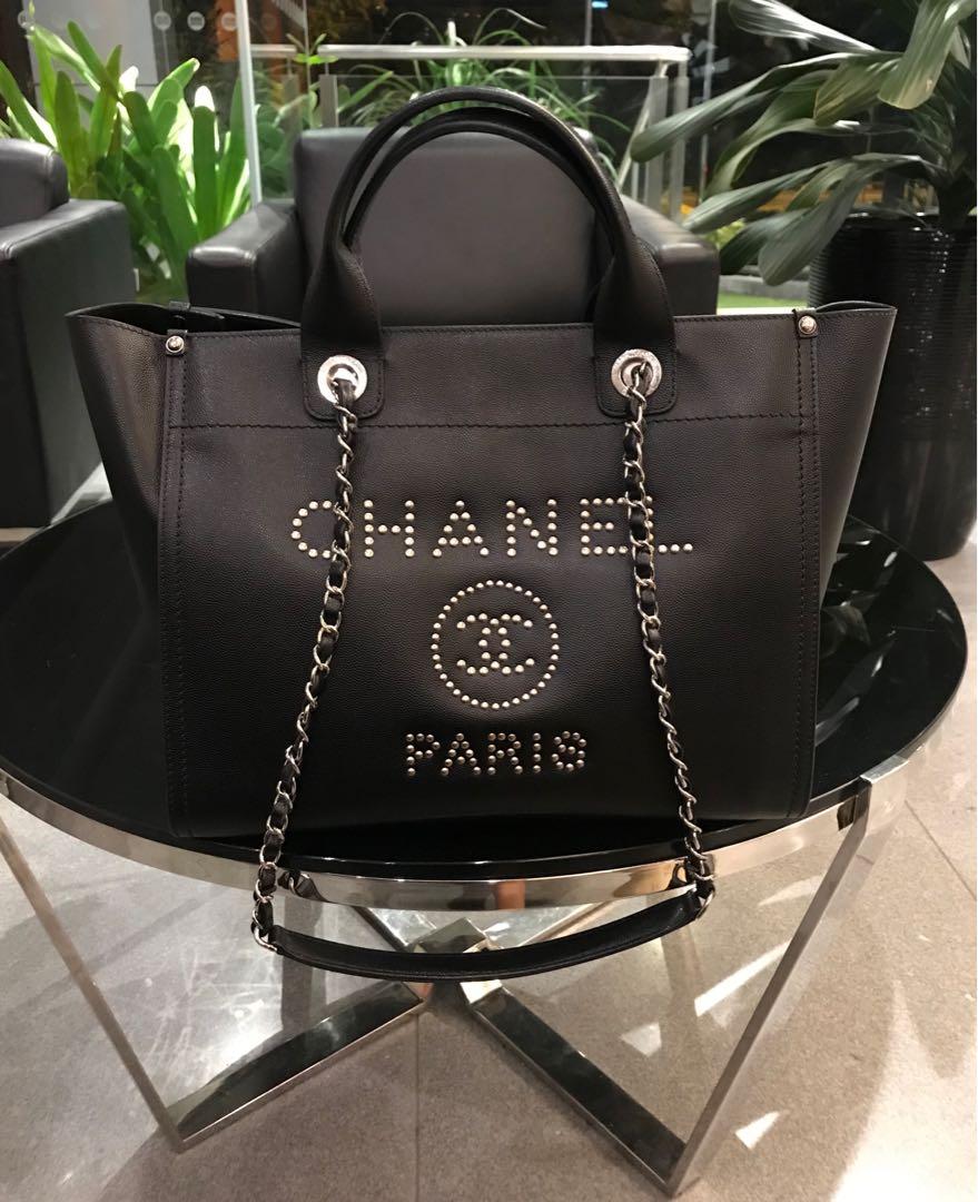 chanel deauville tote sizes cm