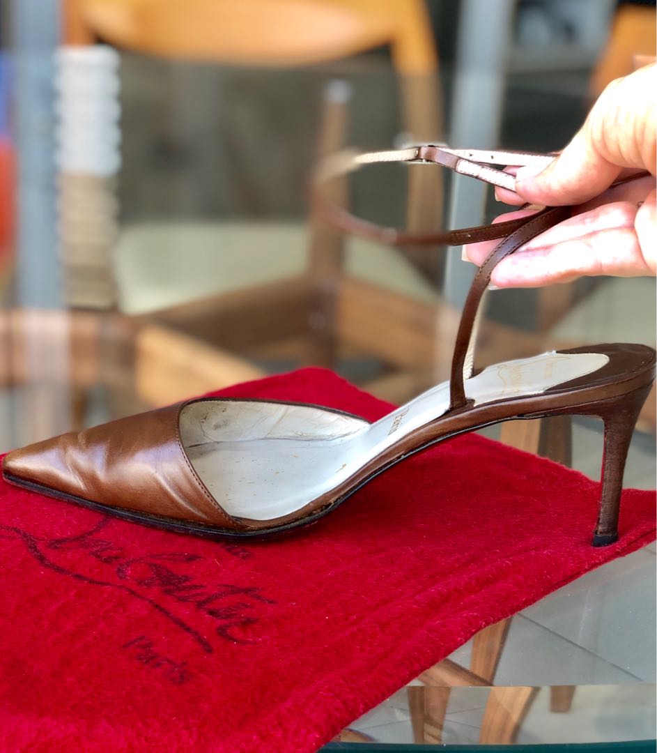 Christian louboutin ankle strap pumps shop