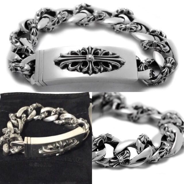 Chrome hearts floral cross bracelet new arrivals