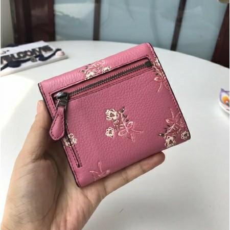 COACH®: Small Wallet With Floral Bow Print