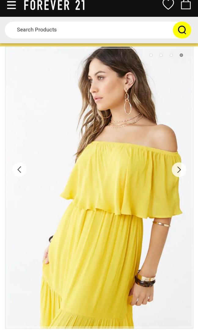 Forever 21 off the shoulder maxi dress new arrivals