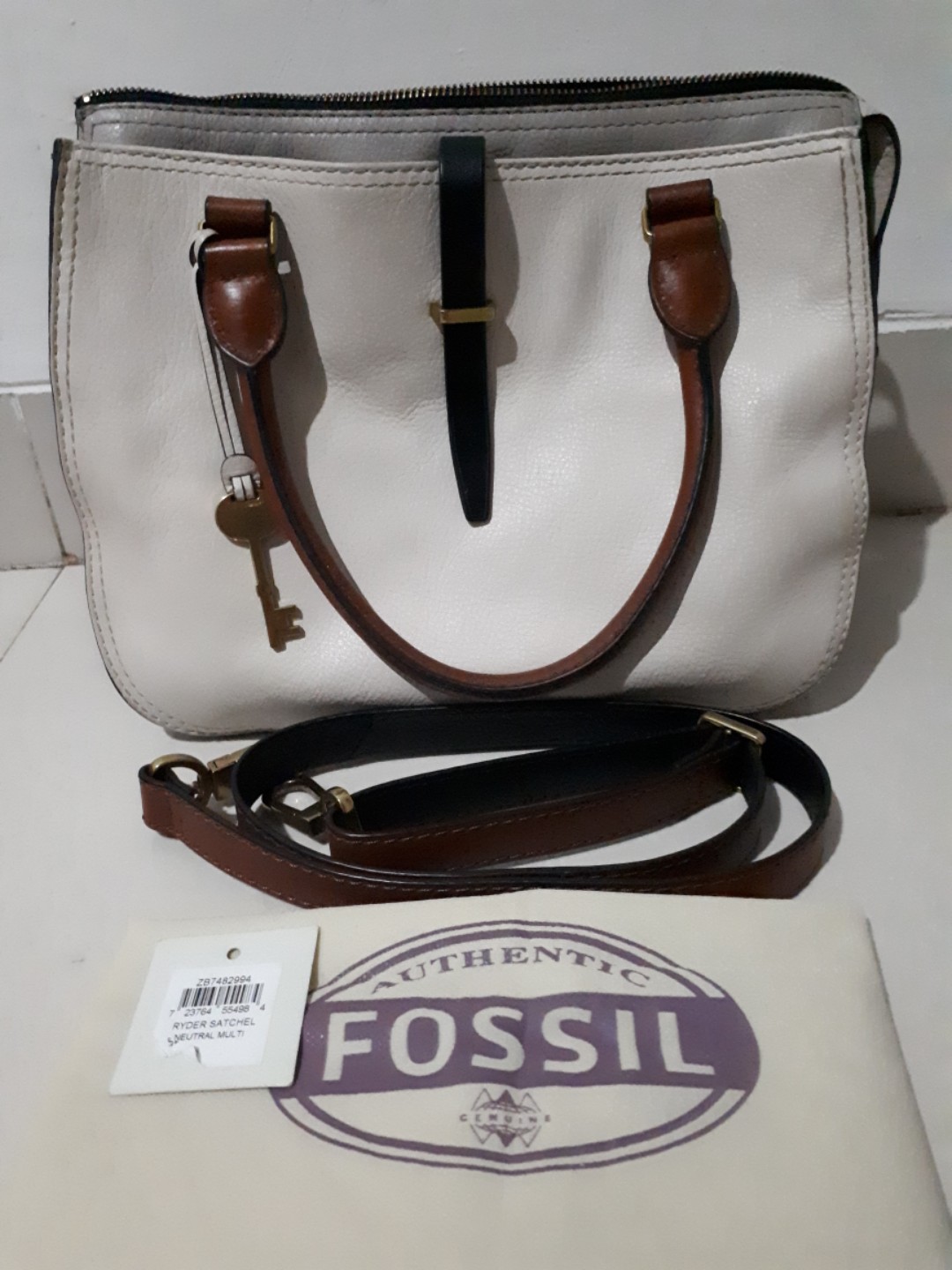 Fossil ryder outlet satchel medium
