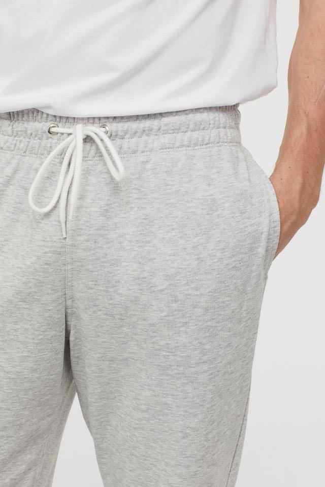 Grey man sweatpants h\u0026m hnm, Fesyen 