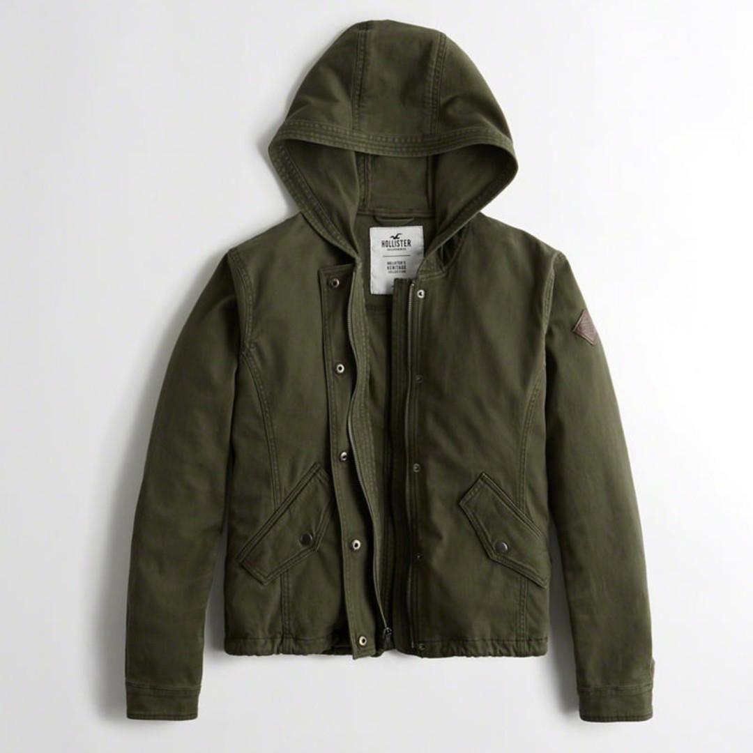 Hollister twill jacket online