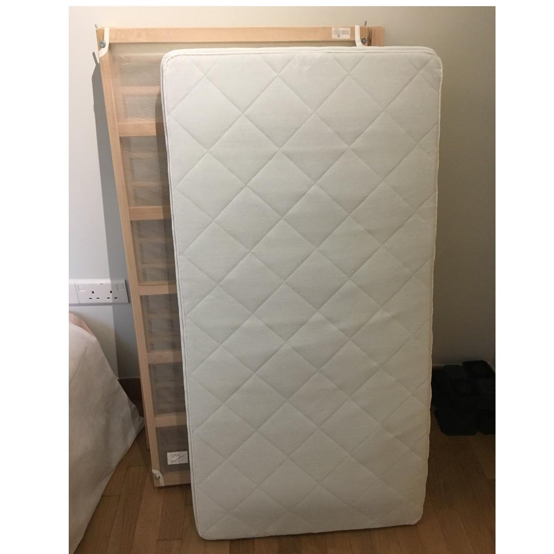 Ikea Baby Cot & Mattress, Babies & Kids, Baby Nursery & Kids Furniture