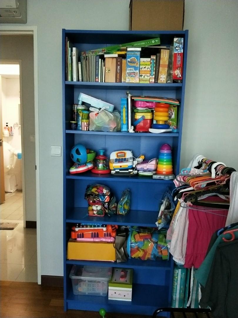 Ikea billy sales bookcase blue