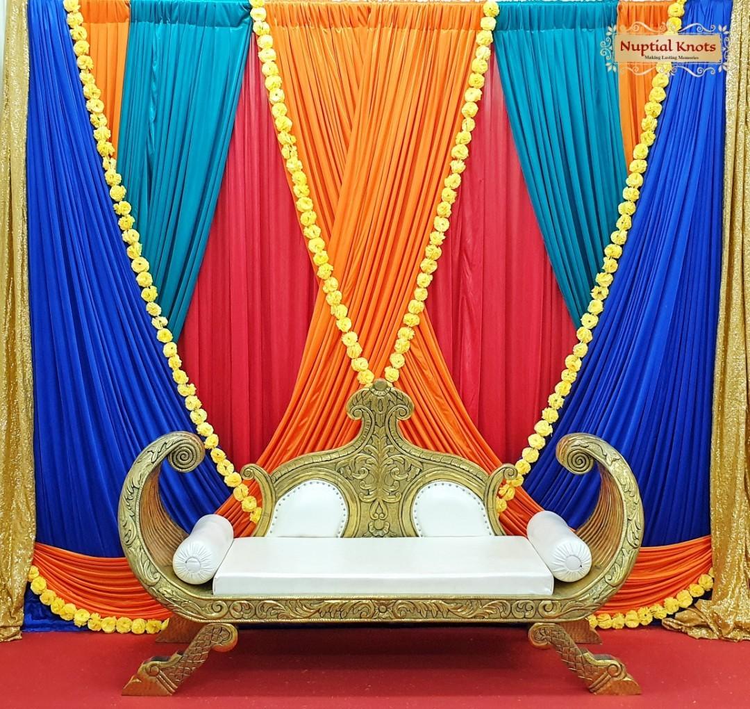 Indian Wedding Deco Wedding Backdrop Solemnization Decor