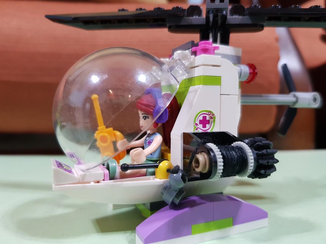 Erobrer lure udarbejde Lego Friends animal rescue mission with helicopter and vet car (jungle  rescue), Hobbies & Toys, Toys & Games on Carousell