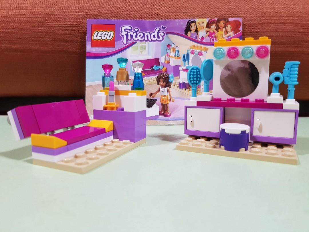 Lego Friends fashion dresser with couch and accessories