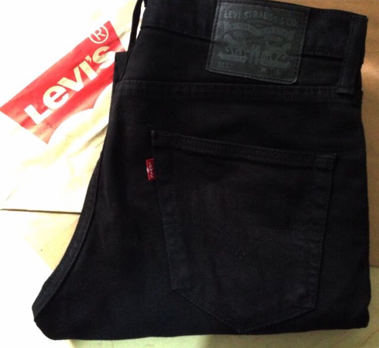 Levi's 511 Black Stretch Jeans, Men's 