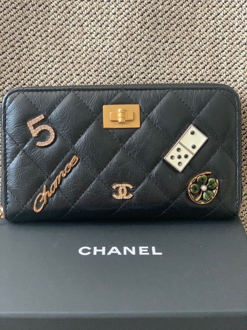 Limited Edition CHANEL 2.55 Reissue Lucky Charms Zip Wallet
