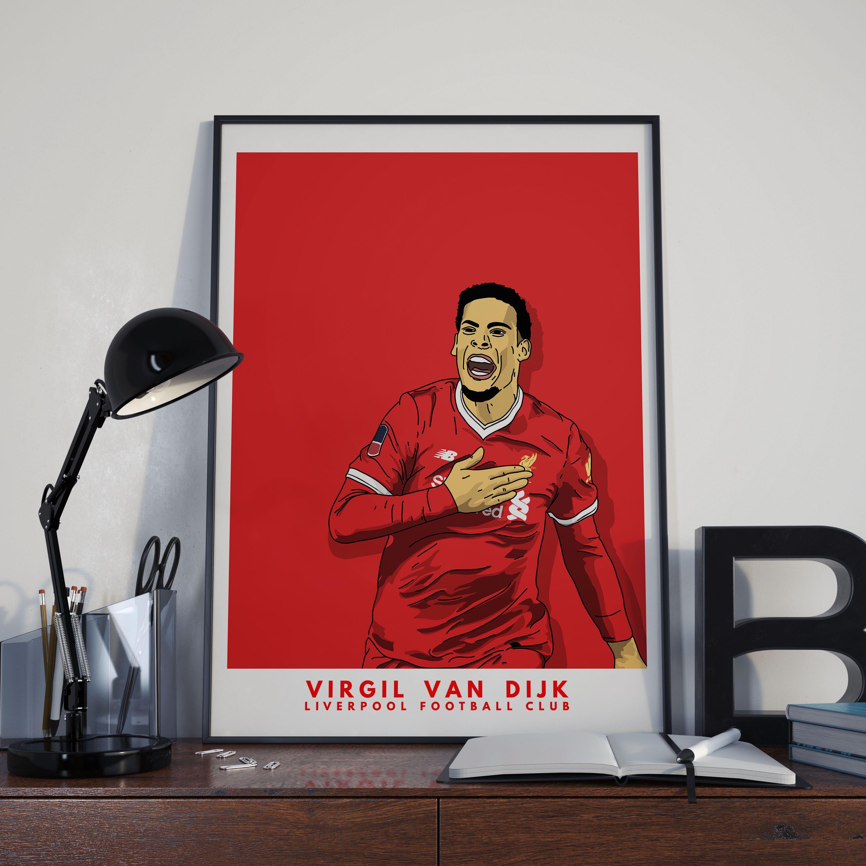 Liverpool Fc Van Dijk Poster Design Craft Art Prints On Carousell