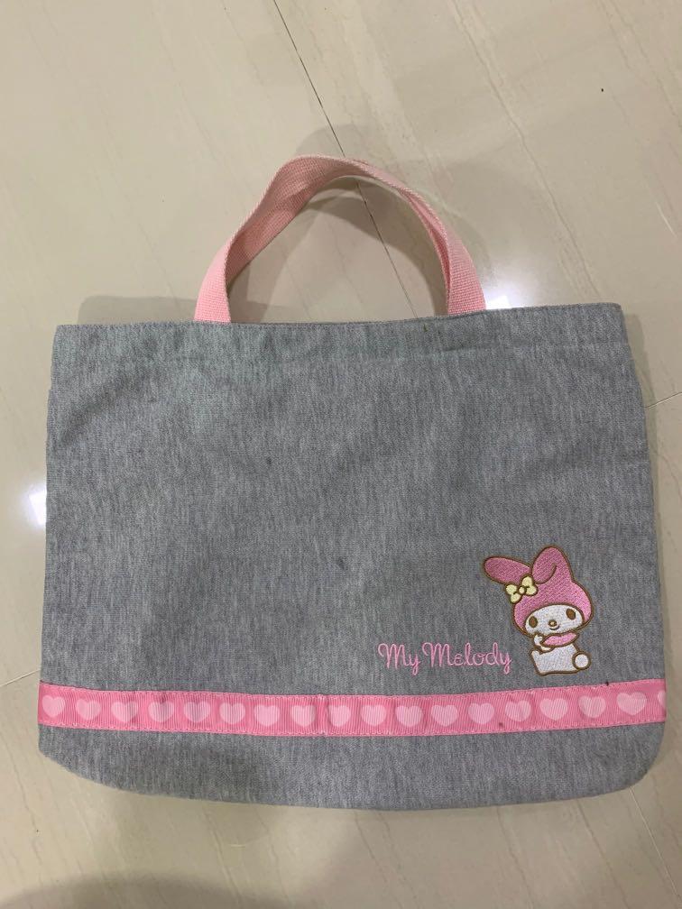Melody bag (Category: Diaper Bags & Wetbags) located in Singapore. Submitted by missyjc (Listing ID 237581373, Image 1). Description: My melody bag - 40cm x 30cm x 4cm Bought from Sanrio shop in Japan..