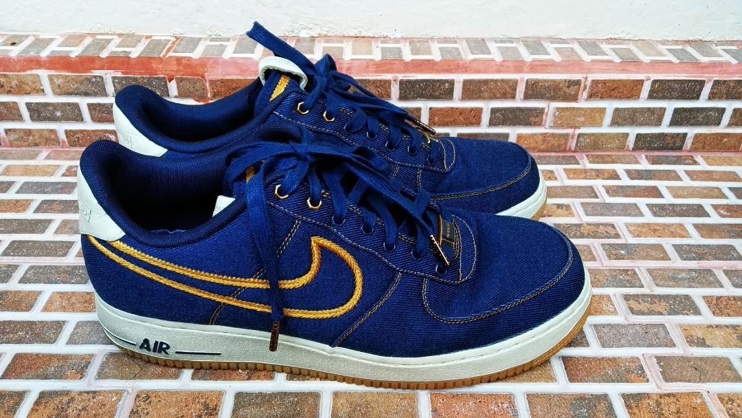Nike Air Force 1 Denim Fesyen Pria Sepatu Sneakers Di Carousell