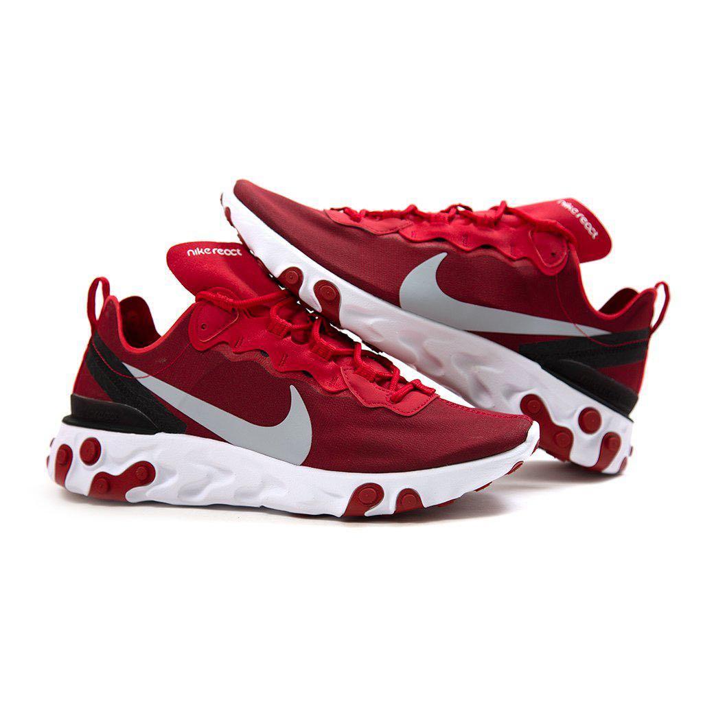 react element 55 gym red/white men's shoe
