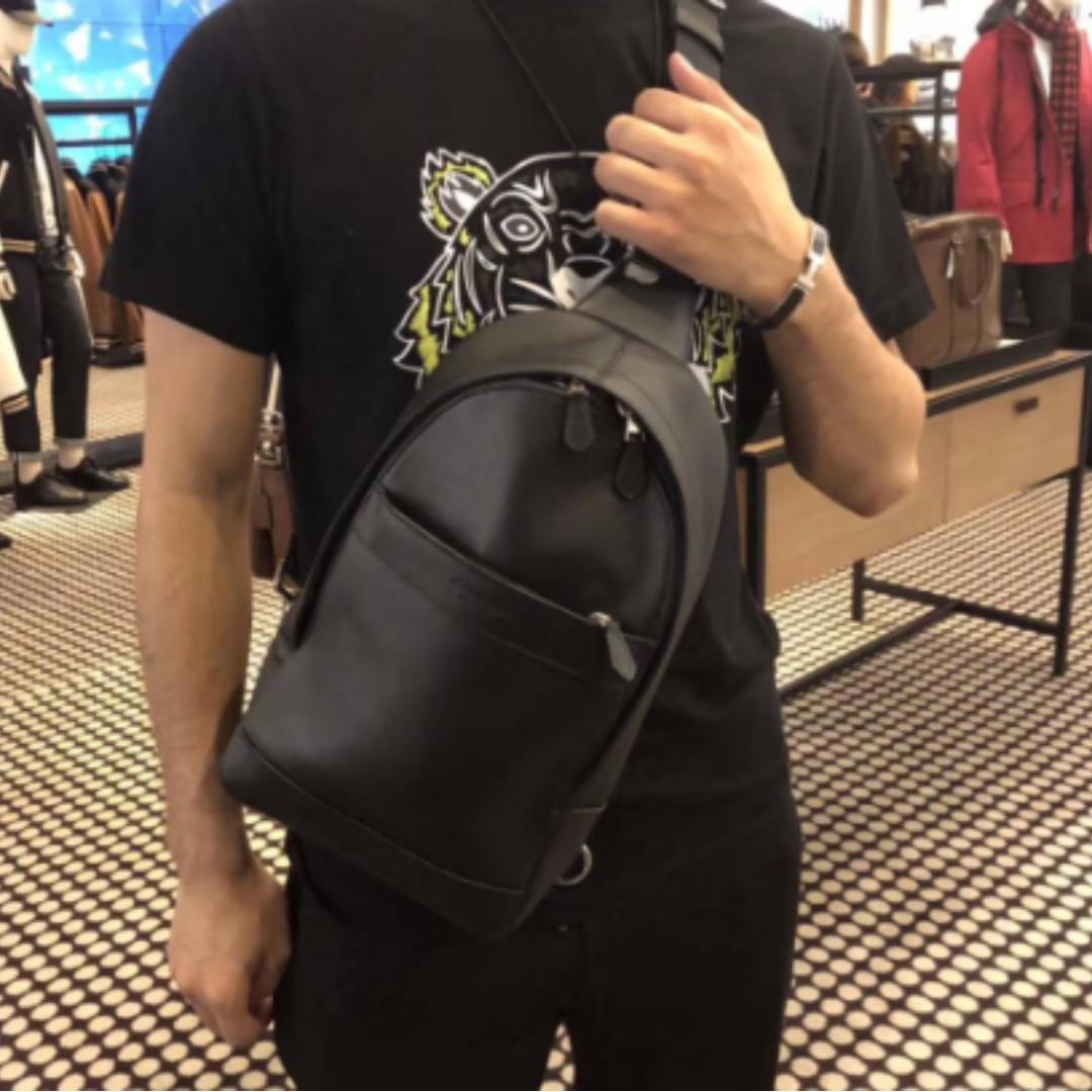 Original Outlet Coach Men Charles Sling Houston Luxury Bags