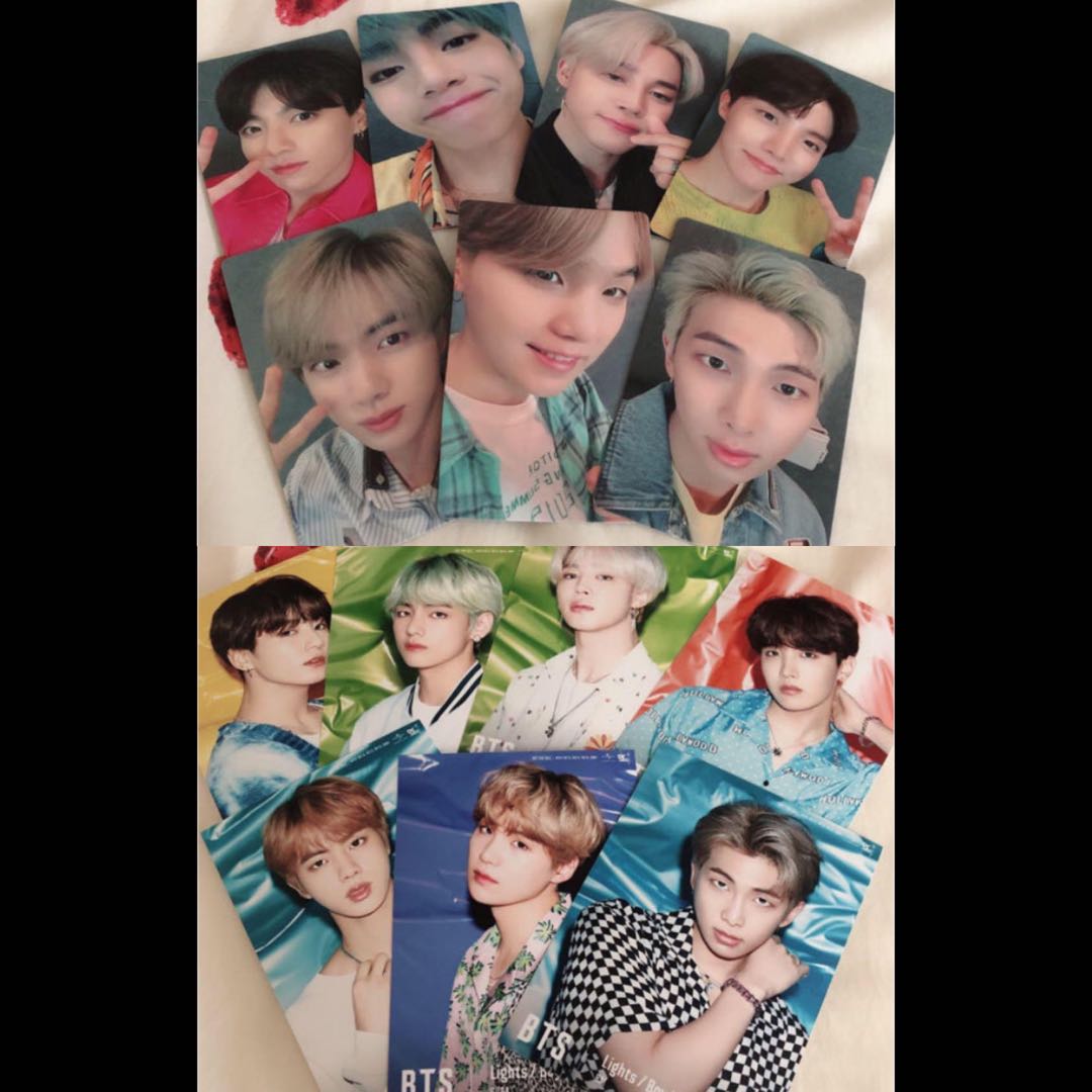 [PO] BTS Lights 7pcs Selfie Photocard / 7pcs Raw Photo, Hobbies & Toys