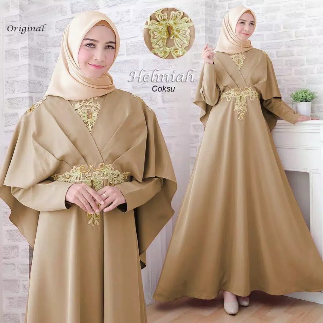 Muslimah strapshot elegant dress