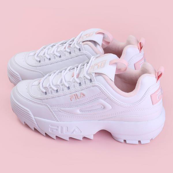 Fila disruptor 2 white pink shoes 
