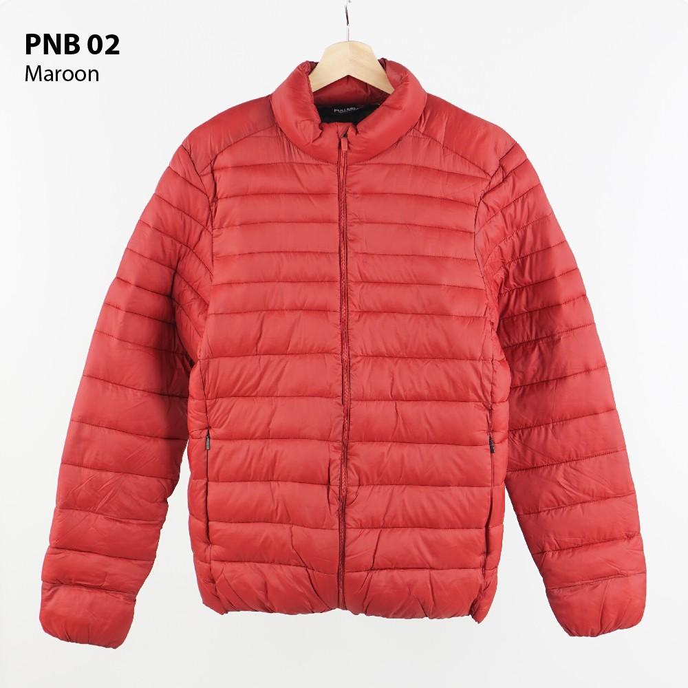 PULL BEAR ORIGINAL red merah padded quilted jacket wintercoat jaket gunung musim dingin